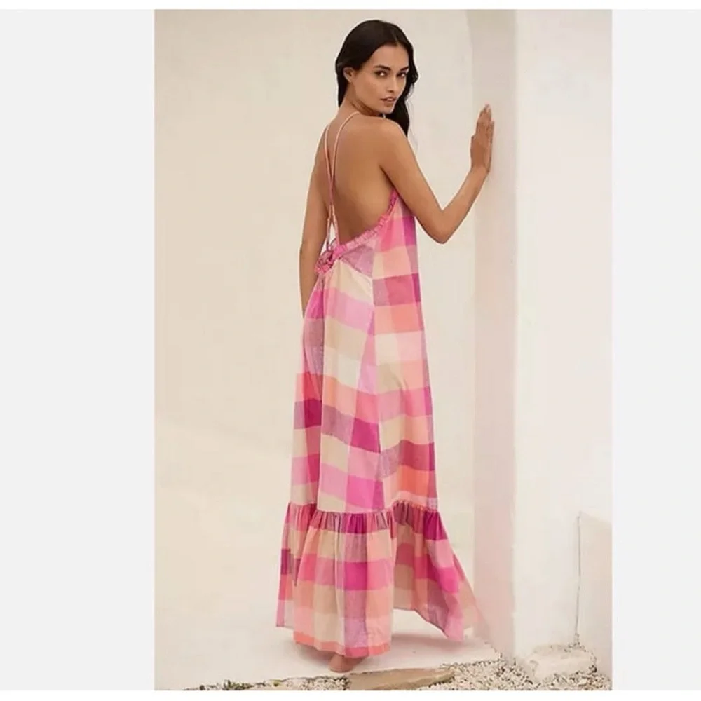 Anthropologie The Malika Printed Dress: Picnic Edition NWT SZ 1X - Picture 2 of 16